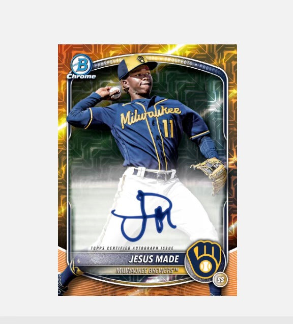 2025 Topps Chrome Bowman Mega Box